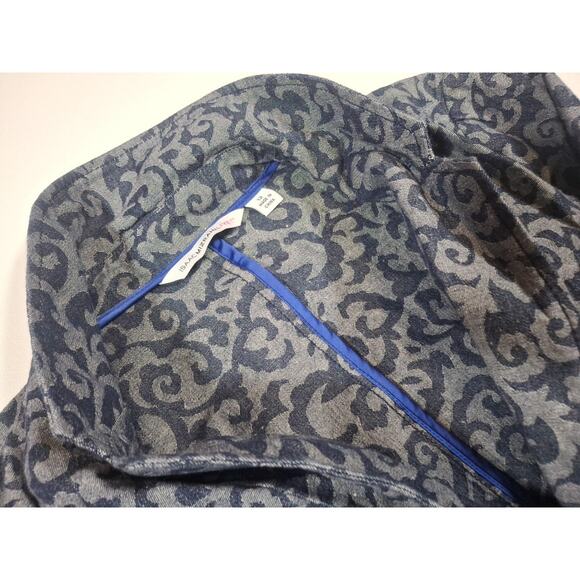 Isaac Mizrahi Live Blazers Women's Size 12 Jacket Filigree Red Blue Lot of 2 - Picture 3 of 5